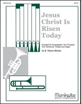 JESUS CHRIST IS RISEN TODAY BRASS QUARTET, ORGAN, TIMPANI cover